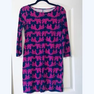 Lilly Pulitzer pink elephant dress (long sleeve)